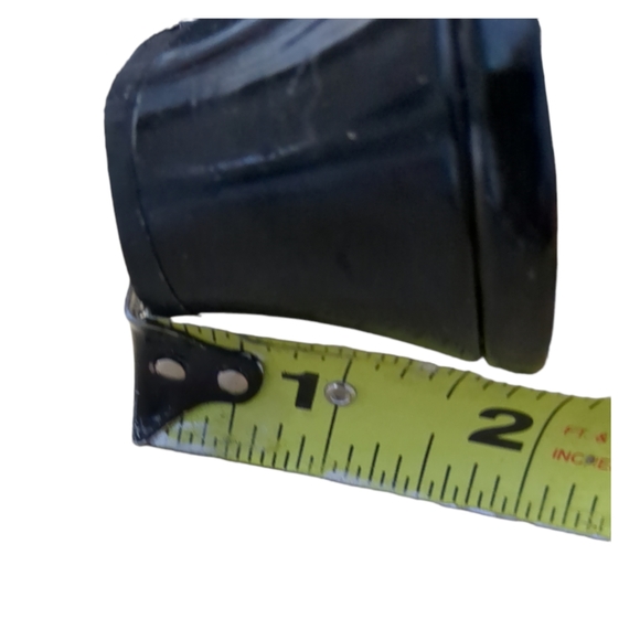 ELLEN TRACY Black Patent Leather Open Toe Sandals Size 8. - Picture 10 of 10